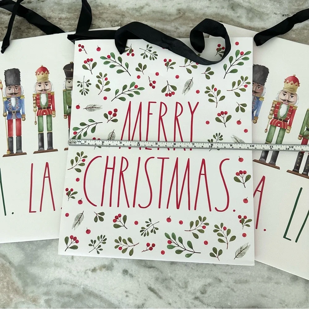 Rae Dunn Nutcracker Christmas Gift Bags - Holiday Gift Wrapping